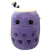 Boba Tea Soft Toy Purple Bubble Plush Pillow, Cute Grape