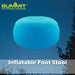 Inflatable Foot Stool Easy, Durable, Pack Away 55cm x 50cm Blue X 1