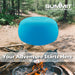 Inflatable Foot Stool Easy, Durable, Pack Away 55cm x 50cm Blue X 1