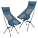 Pack Away Outdoor Portable Camping Chair (Blue) Pack of 2