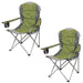 Green Berkley Padded Chair with Carry Bag Indigo - Pack of 2