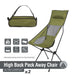 Folding Outdoor Chair with Carry Bag Green, Pack Away Easy, Durable