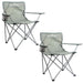 Folding Camping Chair with Carry Bag & Cup Holder 51cm x 81cm 2 Pack
