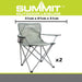 Folding Camping Chair with Carry Bag & Cup Holder 51cm x 81cm 2 Pack