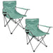 Folding Camping Chair with Carry Bag & Cup Holder 51cm x 81cm 2 Pack