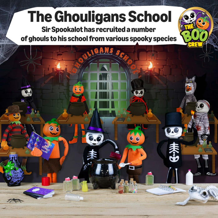 The Boo Crew - Mr. Pumpkin-Head Halloween Doll 30cm Plush Poseable Figure