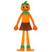 The Boo Crew Mrs. Pumpkin-Head Halloween Doll 30cm Plush Figure