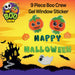 The Boo Crew Halloween Gel Window Stickers Pumpkin Wall Decoration
