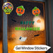 The Boo Crew Halloween Gel Window Stickers Pumpkin Wall Decoration
