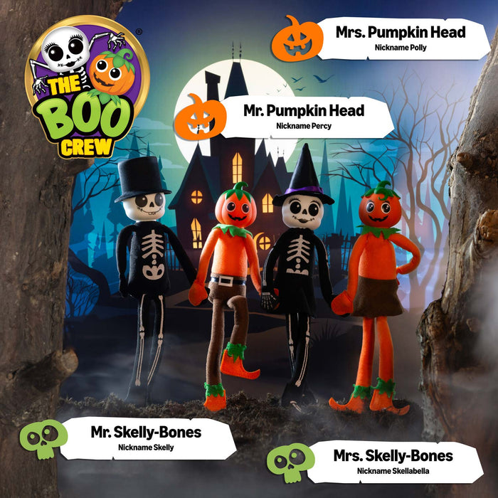 The Boo Crew Halloween Gel Window Stickers Pumpkin Wall Decoration