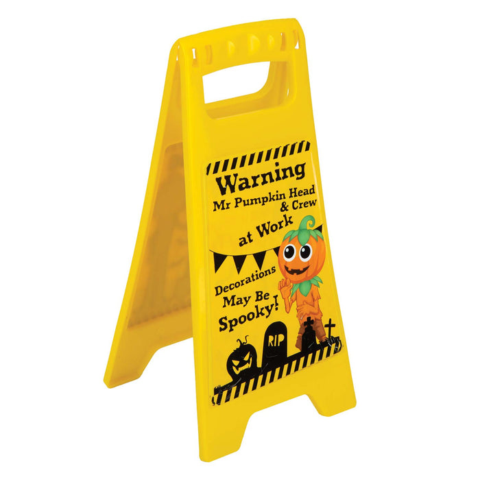 The Boo Crew Halloween Decorations Warning Sign, May Be Spooky Décor