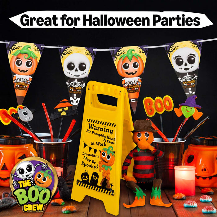 The Boo Crew Halloween Decorations Warning Sign, May Be Spooky Décor