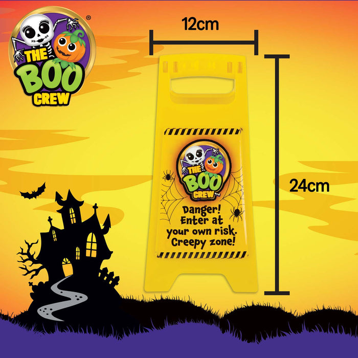 The Boo Crew Halloween Decorations Warning Sign, Enter at Own Risk