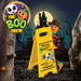 The Boo Crew Halloween Decorations Warning Sign Work in Progress Decor