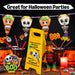 The Boo Crew Halloween Decorations Warning Sign Work in Progress Decor