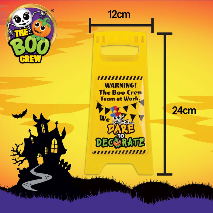 The Boo Crew Halloween Decorations Warning Sign Team at Work Decor