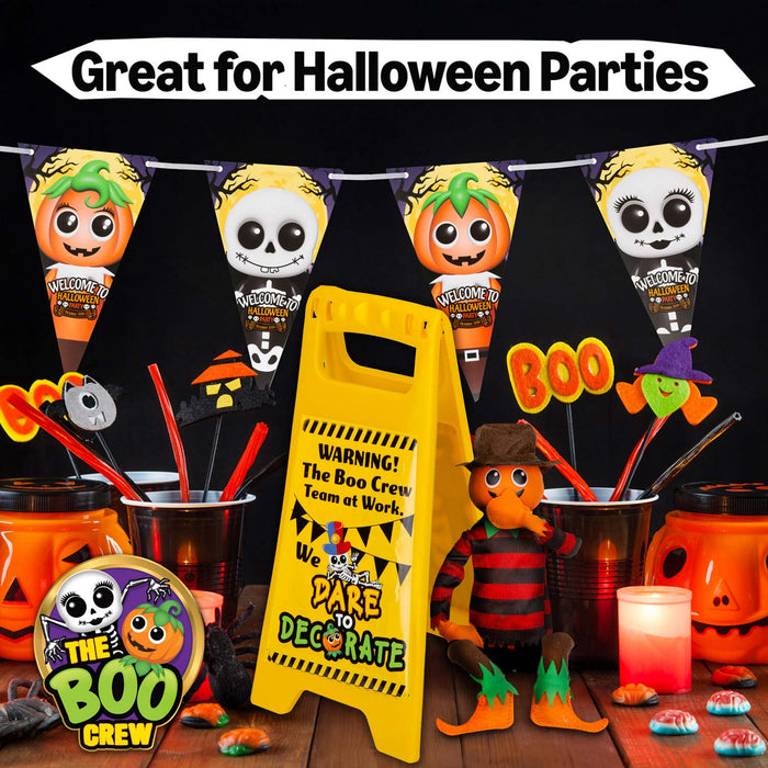 The Boo Crew Halloween Decorations Warning Sign Team at Work Decor