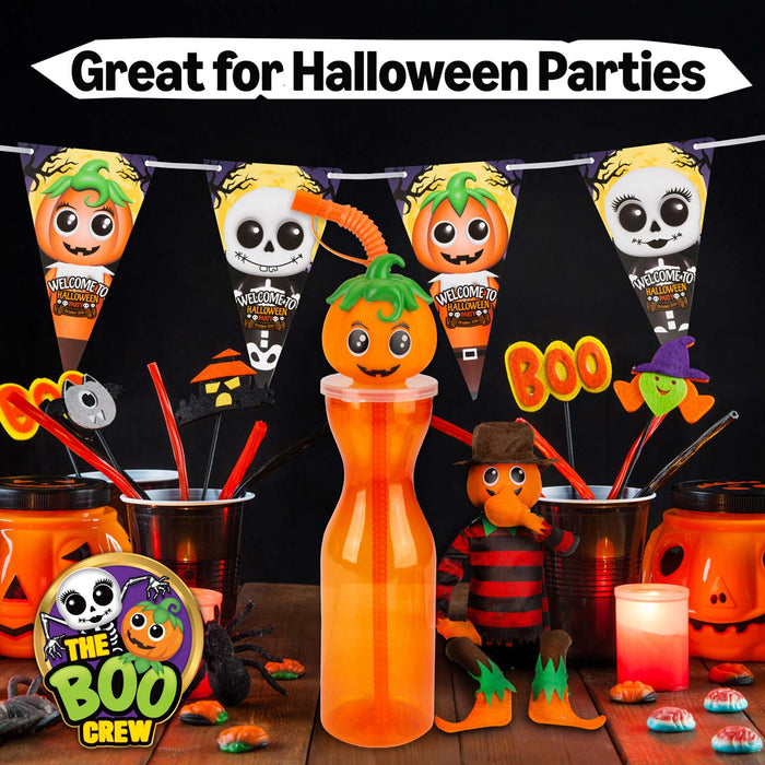 The Boo Crew Halloween Drinking Bottle Water Container Pumpkin 500ml