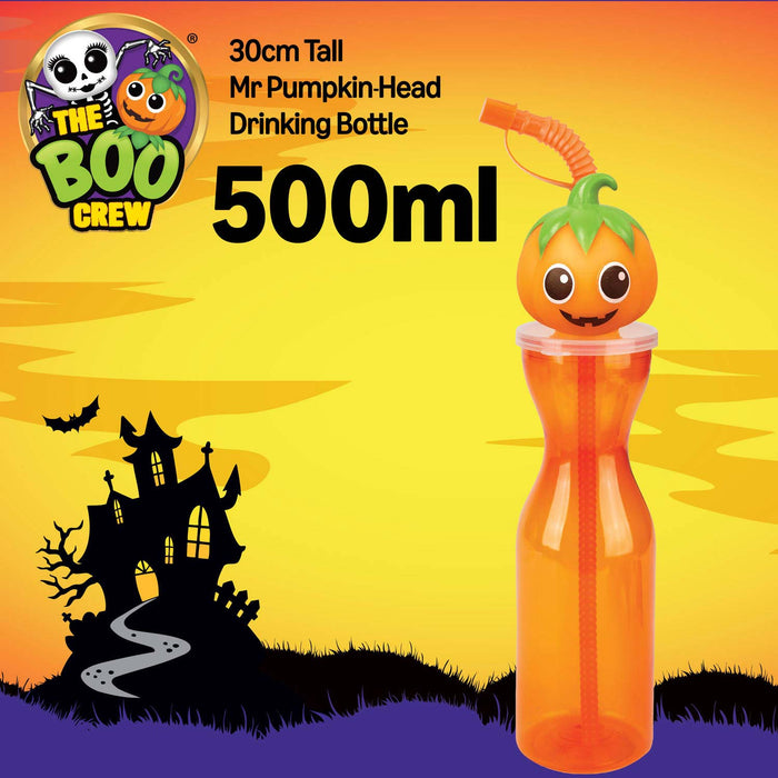 The Boo Crew Halloween Drinking Bottle Water Container Pumpkin 500ml