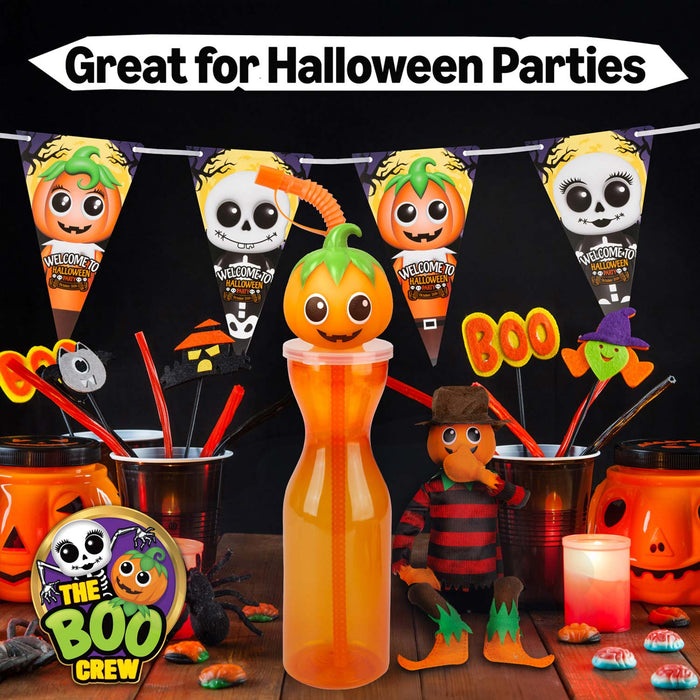 The Boo Crew Halloween Drinking Bottle Water Container Pumpkin 500ml