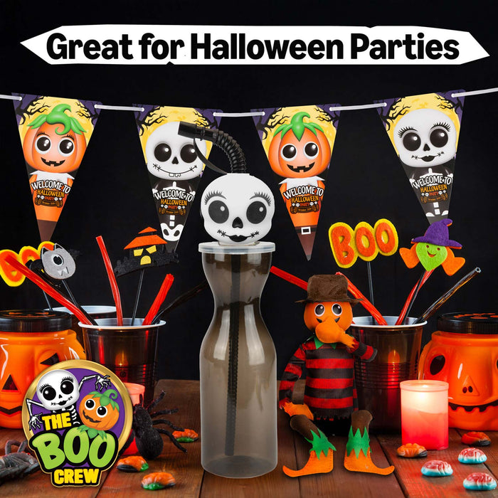 The Boo Crew Halloween Drinking Bottle Water Container Skull 500ml