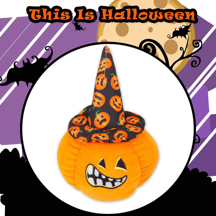 Pumpkin Soft Toy Witches Hat Halloween 23cm x 16cm Black X 1