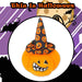 Pumpkin Soft Toy Witches Hat Halloween 23cm x 16cm Black X 1