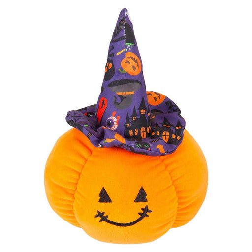 Pumpkin Soft Toy Witches Hat Halloween 23cm x 16cm Purple X 1
