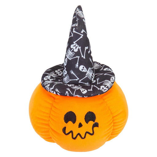 Pumpkin Soft Toy Witches Hat Halloween 23cm x 16cm Black X 1