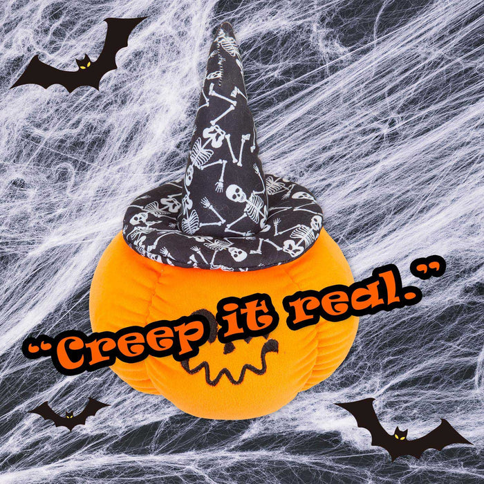 Pumpkin Soft Toy Witches Hat Halloween 23cm x 16cm Black X 1