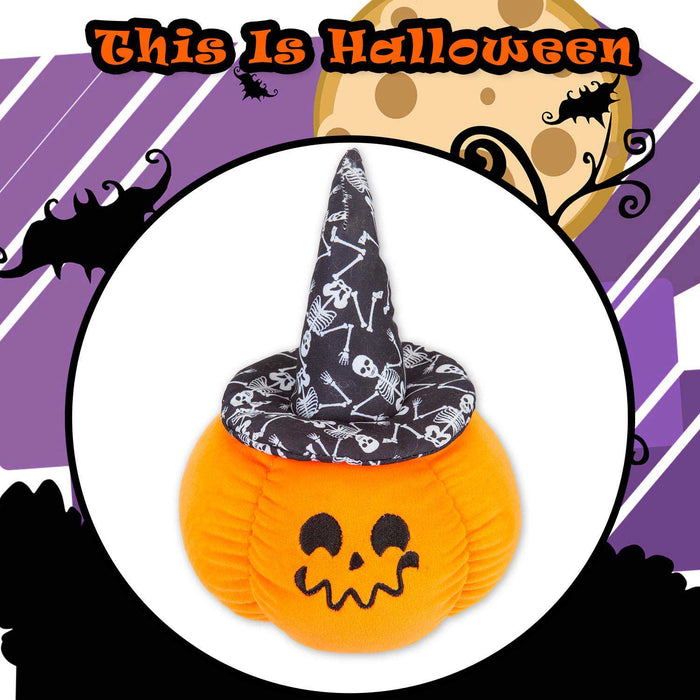 Pumpkin Soft Toy Witches Hat Halloween 23cm x 16cm Black X 1