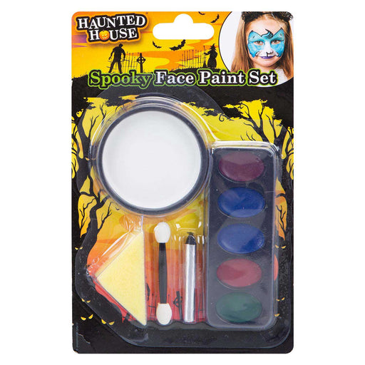 White Face Paint Set Halloween Decoration 21cm x 13cm White X 1