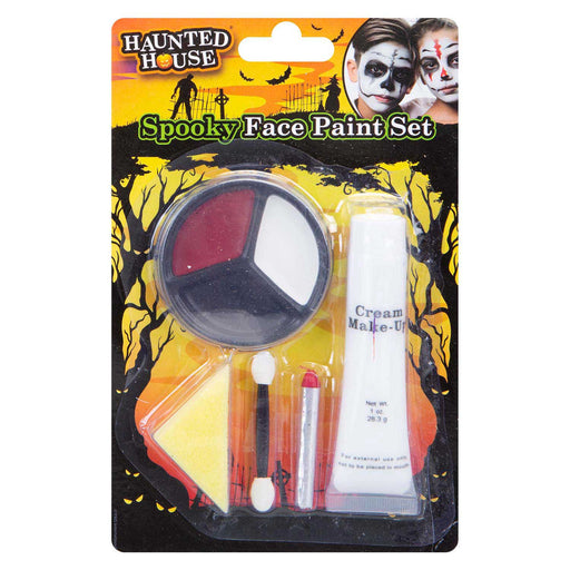Halloween Face Paint Set Fancy Dress 21cm x 13cm Red White Black X 1