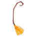 Crooked Witches Broom Halloween Fancy Dress 88cm x 20cm Orange X 1