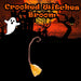 Crooked Witches Broom Halloween Fancy Dress 88cm x 20cm Orange X 1