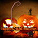 Crooked Witches Broom Halloween Fancy Dress 88cm x 20cm Orange X 1