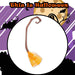 Crooked Witches Broom Halloween Fancy Dress 88cm x 20cm Orange X 1