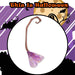 Crooked Witches Broom Halloween Fancy Dress 88cm x 20cm Purple X 1
