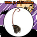Crooked Witches Broom Halloween Fancy Dress 88cm x 20cm Black X 1