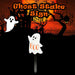 Ghost Stake Sign Halloween Decoration 18cm x 13cm White X 1