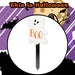 Ghost Stake Sign Halloween Decoration 18cm x 13cm White X 1