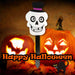 Skeleton Stake Sign Halloween Decoration 18cm x 13cm White X 1