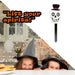Skeleton Stake Sign Halloween Decoration 18cm x 13cm White X 1