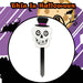 Skeleton Stake Sign Halloween Decoration 18cm x 13cm White X 1