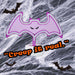 Neon Bat Table Light Halloween Decoration 20cm x 26cm Purple X 1