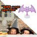 Neon Bat Table Light Halloween Decoration 20cm x 26cm Purple X 1