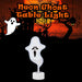 Neon Ghost Table Light Halloween Decoration 20cm x 26cm White X 1