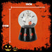 Halloween Globe Decoration Light up Trinket 17cm x 10cm Black X 1