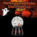 Halloween Globe Decoration Light up Trinket 17cm x 10cm Black X 1