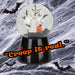 Halloween Globe Decoration Light up Trinket 17cm x 10cm Black X 1